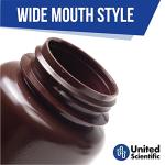 Wide Mouth Amber Reagent Bottles - 1L, 6 Pack