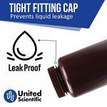 Wide Mouth Amber Reagent Bottles - 1L, 6 Pack