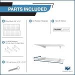 Heavy Duty Steel Wall Mounted Garage Shelves 2-Pack