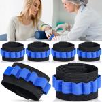 6-Pack Phlebotomy Tube Holder Wristbands for Blood Draws