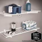 Heavy Duty Steel Wall Mounted Garage Shelves 2-Pack