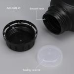 Square Plastic Lab Reagent Bottles with Caps (5 Pcs)