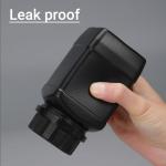 Square Plastic Lab Reagent Bottles with Caps (5 Pcs)