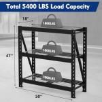 Heavy Duty 3-Tier Metal Garage Shelving Unit