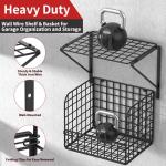 TomCare Heavy Duty Wall-Mounted Garage Shelves