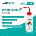Acetone Wash Bottles - 500ml Narrow Mouth (4pcs)