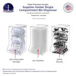 Clear Acrylic Dispenser Bin for Retail Displays