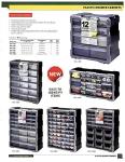 Quantum Storage PDC-18BK 18-Drawer Plastic Organizer