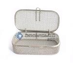 Stainless Steel Sterilization Tray with Lid - 4.75" x 2.25" x 1