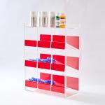 CiaoHER Acrylic Tube Rack with Pull-out Trays
