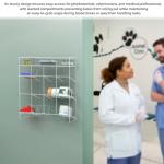 12-Compartment Clear Acrylic Tube Rack for Labs