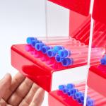 CiaoHER Acrylic Tube Rack with Pull-out Trays
