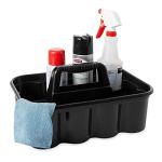 Rubbermaid Deluxe Cleaning Caddy, Black, Pack of 6