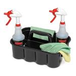 Rubbermaid Deluxe Cleaning Caddy, Black, Pack of 6