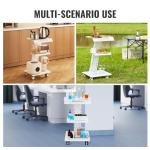 VEVOR Rolling Lab Cart with Built-in Socket