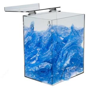 Wall-Mounted Clear Storage Container for Supplies