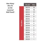 Heavy Duty Wall Mount Louvered Storage Panel 4-Pack