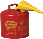 Eagle 5 Gallon Red Safety Gas Can with Funnel