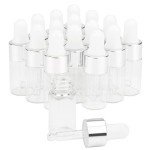 15 Clear Glass Dropper Bottles for Essentials