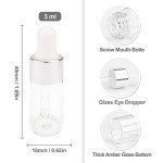 15 Clear Glass Dropper Bottles for Essentials