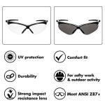 Clear Safety Glasses - 6 Pairs for Protection