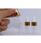 Mini Glass Dropper Bottles - 15 Pack 1-3ml