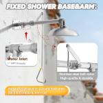 Emergency Safety Shower with Drench Head, Stainless Steel