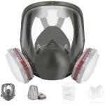 Reusable Full Face Respirator Mask with Double Filtration