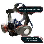 Full Face Organic Vapor Respirator with Eye Protection