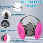 Dodarhip Reusable Half Face Respirator Mask with Filters