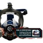 Full Face Organic Vapor Respirator with Eye Protection