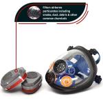 Full Face Organic Vapor Respirator with Eye Protection