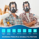 Full Face Reusable Respirator for Gas Protection