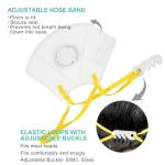 LotFancy NIOSH N95 Masks with Breathing Valve - 10 Pack