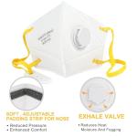 LotFancy NIOSH N95 Masks with Breathing Valve - 10 Pack
