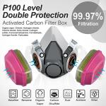 Reusable Half Face Respirator Mask with Filters