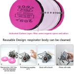 BEAUKAU Respirator with 2097 Filter for Dust