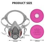 BEAUKAU Respirator with 2097 Filter for Dust