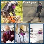 BEAUKAU Respirator with 2097 Filter for Dust