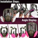 Full Face Respirator Mask with Filters for Safety
