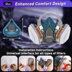 Reusable Half Face Respirator with 6001 Filters