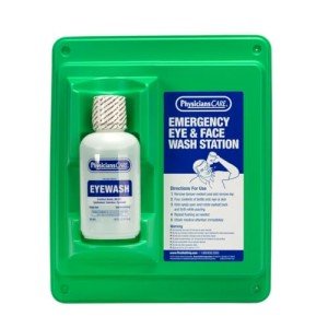 Wall-Mount Eyewash Station with 16 oz Solution