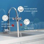 Eyewash Station Faucet Mount with Cover and Adapters