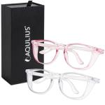 Aqulius 2 Pack Stylish Anti-Fog Safety Glasses