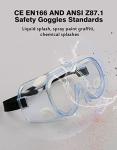 MELASA Adjustable Anti-Fog Safety Lab Goggles