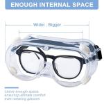 2-Pack Anti-Fog Safety Goggles for Lab Use