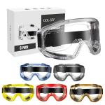6 Pack Anti-Fog Safety Goggles for Labs