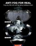 MELASA Adjustable Anti-Fog Safety Lab Goggles