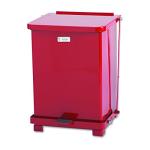 Red 4-Gal Biohazard Step-On Trash Can