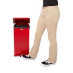 Red 4-Gal Biohazard Step-On Trash Can
